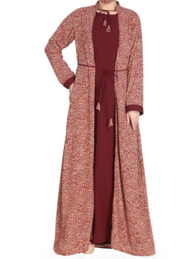 Attached Shrug Maxi Dress
