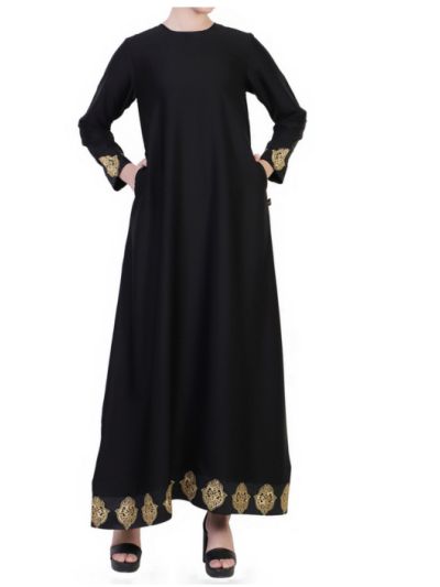 Nida Dress With Lacework Work