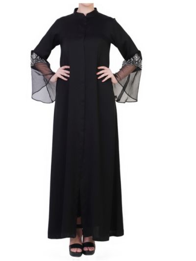 Open Dress With Hand Embellishments
