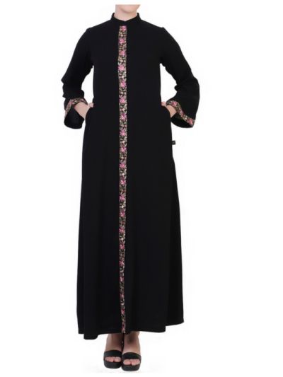 Open Dress With Floral Lacework
