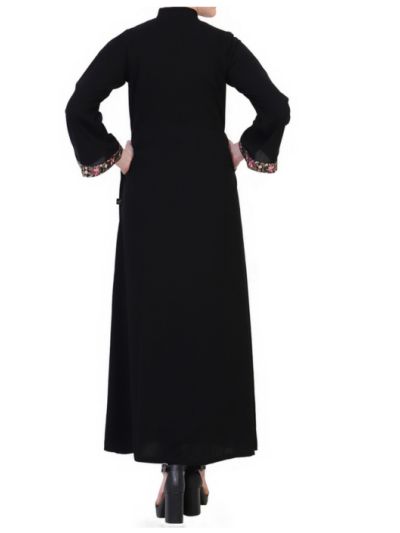 Open Dress With Floral Lacework