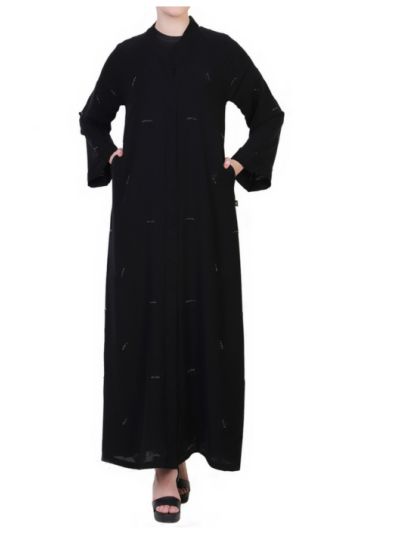 Open Dress With Hand Embellishments