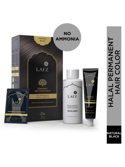 Natural Black Halal Permanent Hair Color Cream (125 g)