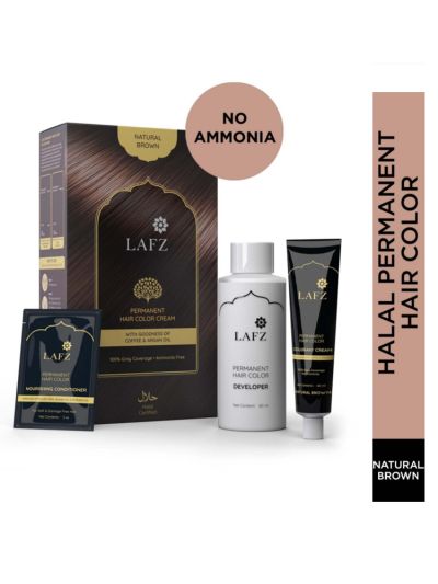 Natural Brown Halal Permanent Hair Color Cream (125 g)