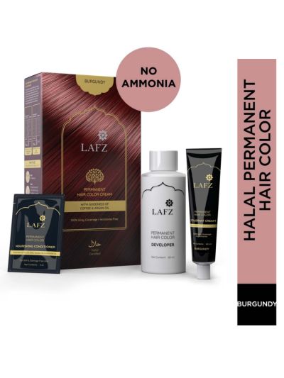 Natural Burgundy Halal Permanent Hair Color Cream (125 g)