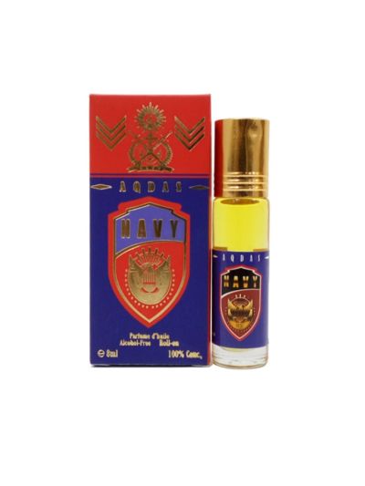 Aqdas Navy Attar - 8ml