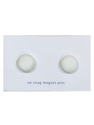 White Matte Magnetic Pins (Set Of 2)