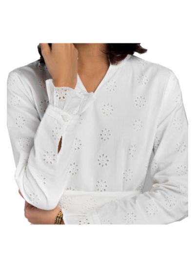 Sabr Schiffli Cotton Dress