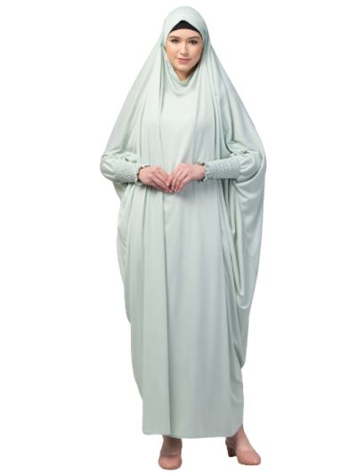 Instant Ready To Wear Head Full Size Jilbab With Tie At Back