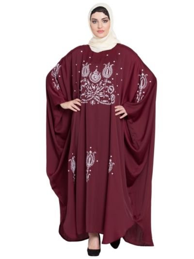 Thread Embroidered Nida Kaftan