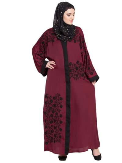 Front Open embroidered Dubai Kaftan
