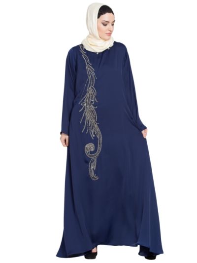 Front Embroidered Umbrella Abaya