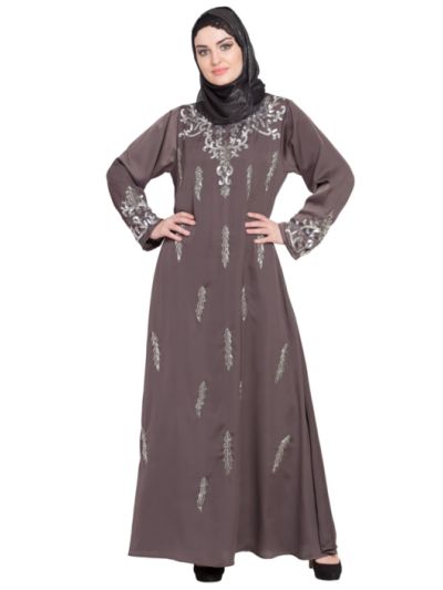 Full Hand embellised A line Nida Abaya