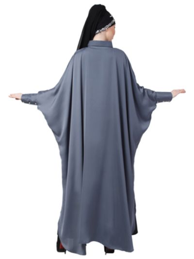 Front Open Shirt Kaftan With Inner Casual Abaya