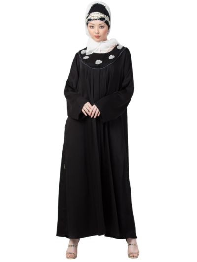 Scallop Yoke Bohemian Casual Abaya