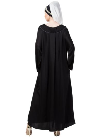 Scallop Yoke Bohemian Casual Abaya
