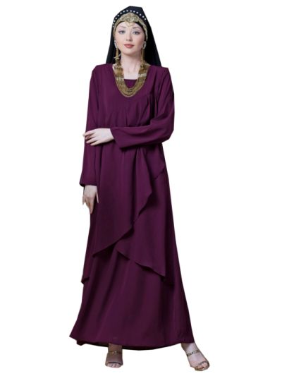 Overlapped Panel Casual Abaya