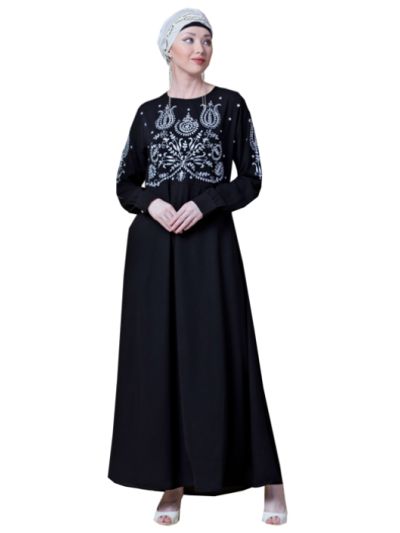 Embroidered Party Abaya
