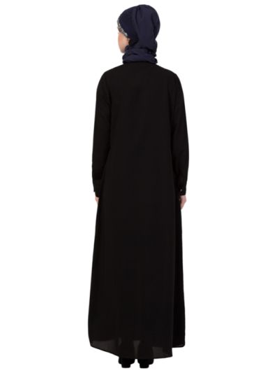 Princess Seam Contrast Piping Executive Abaya