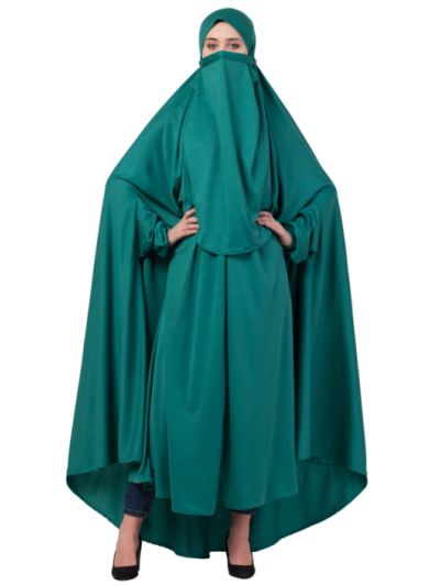  Free Size Jilbab with Extra Nose Piece 