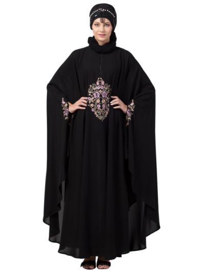 Center Embroidered Irani Kaftan