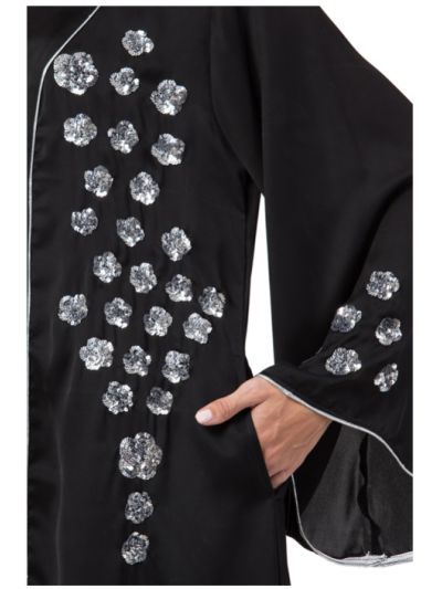 Front open Hand embroidered Nida Dubai Kaftan