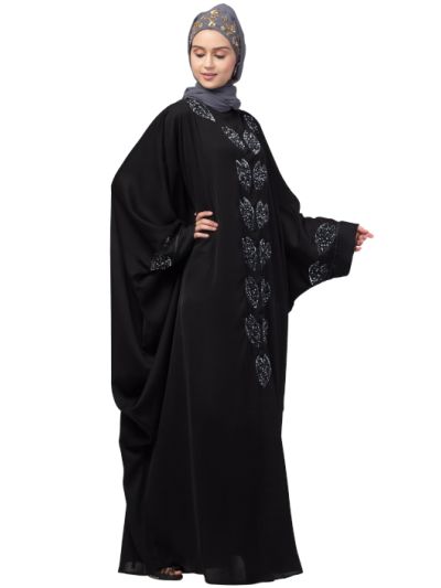 Front & Sleeve Hand Embroidered Kaftan