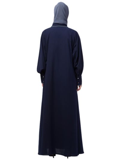 Long Cuff & Collar Executive Abaya