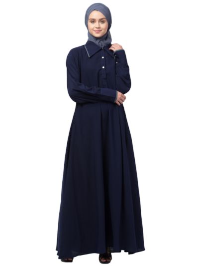Long Cuff & Collar Executive Abaya