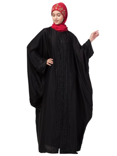 Hand Embroidery Front Open Kaftan