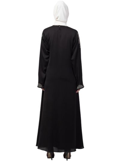 Front & Sleeve Hand Work A line Party Abaya