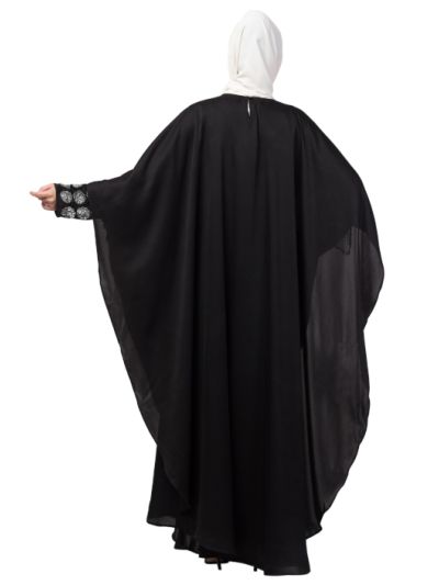 Double Layers Hand Embroidered With Tassel Wedding Kaftan Cum Abaya