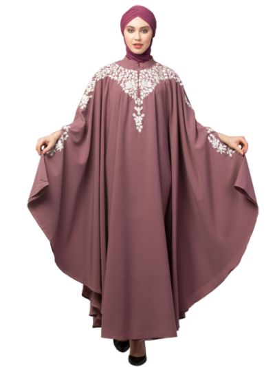 Front To Back & At Hand Opening Resham Embroidery Irani Kaftan