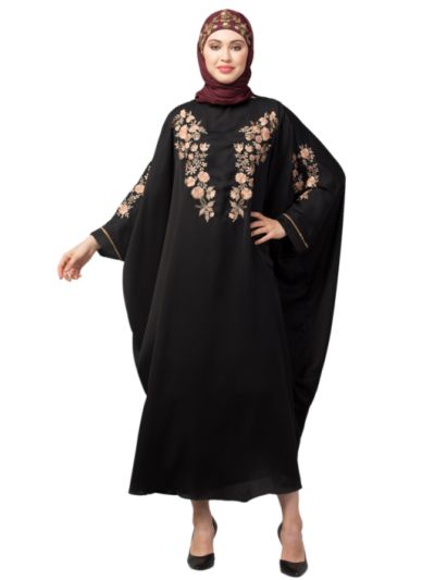 Front & Sleeve Thread Embroidery Kaftan