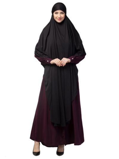 Ready To Wear Tie At Back Long Prayer Hijab