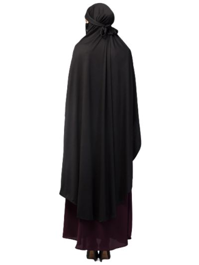Ready To Wear Tie At Back Long Prayer Hijab