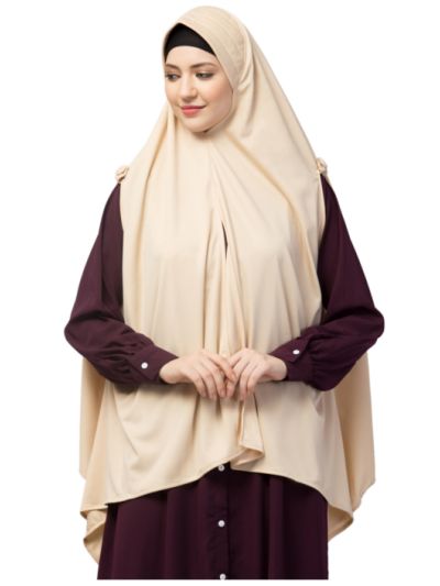 Malaysian Style Hijab With Button At Shoulder