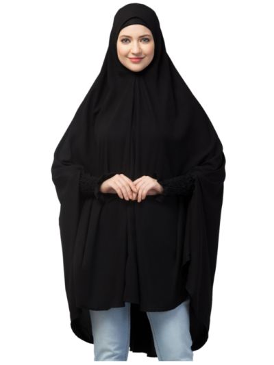 Ready to Wear Smoking At Sleeve Prayer Khimar Hijab