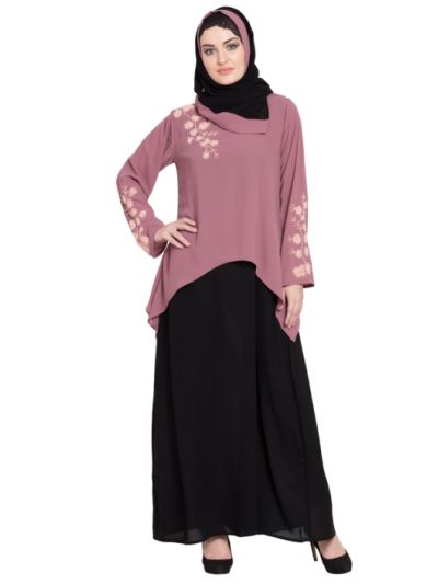 Double Layer hand Work  Abaya
