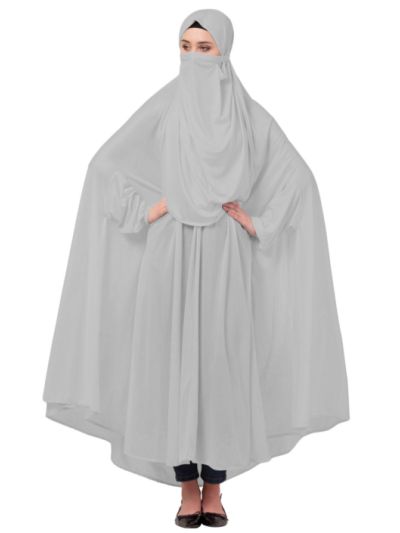 Free Size Jilbab Head to Toe with Extra Nose Piece 