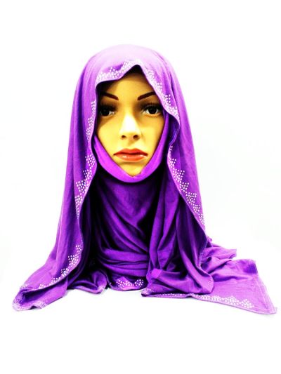 Satin Baniyan Hijab Big with Stone