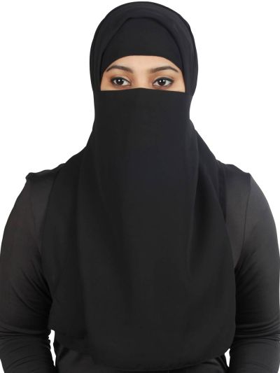 Half Niqab-Nosepiece (Black)