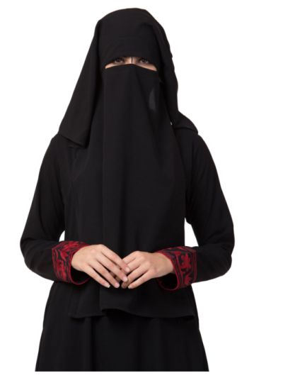 Black Naqaab For Any Abaya