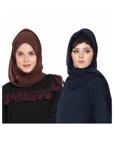 Combo Super Fine Georgette Hijab (Set of 2)