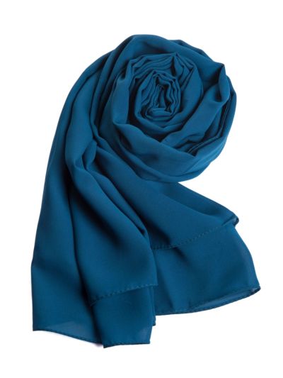Ocean Blue Soft Chiffon Hijab