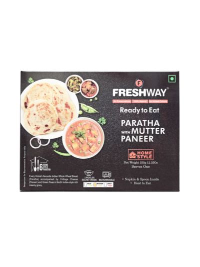 Ready to Eat Food - Paratha with Mutter Paneer (350 gms)