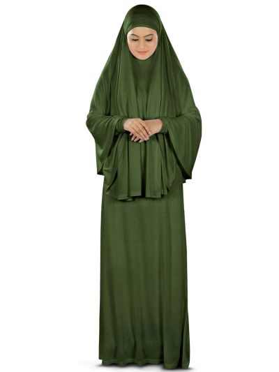 Dua Prayer Set (Hijab + Full Sleeve Dress) Henna