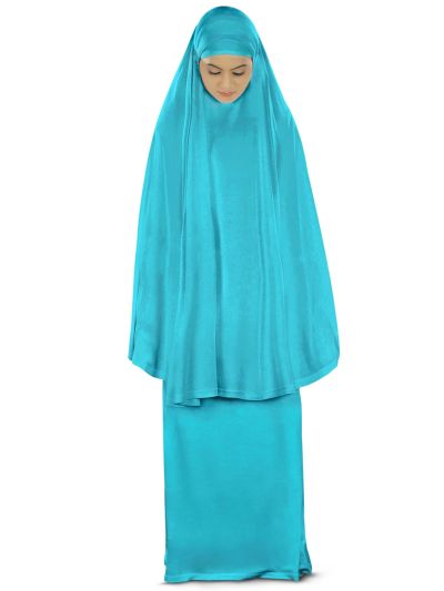 Dua Prayer Set (Hijab + Long Skirt) Turquoise