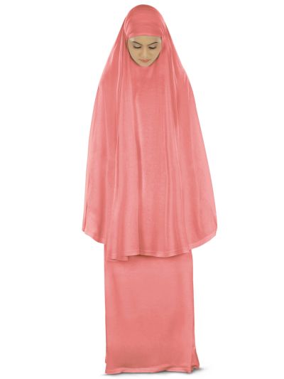 Dua Prayer Set (Hijab + Long Skirt) Pink