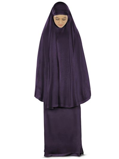 Dua Prayer Set (Hijab + Long Skirt) Purple
